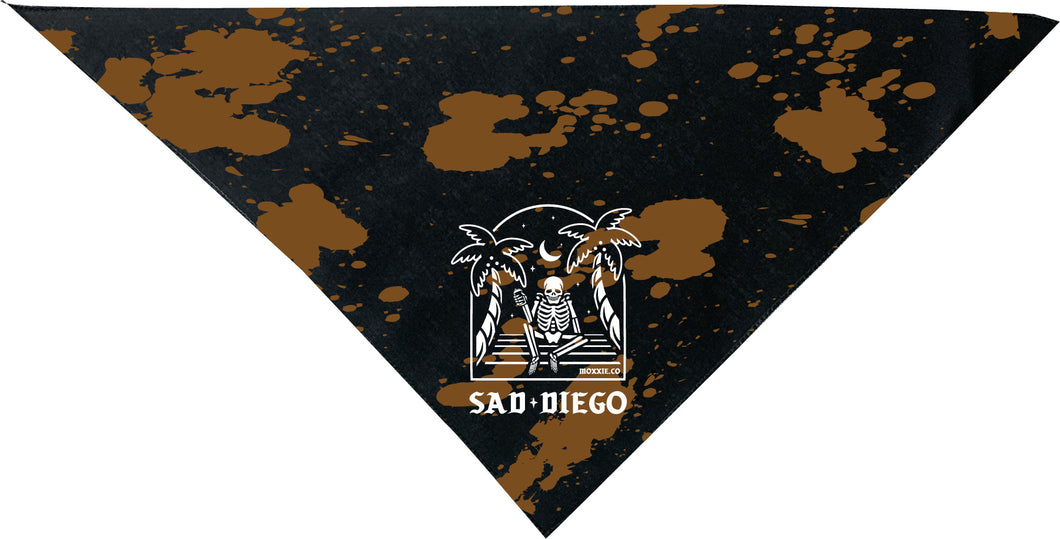 Sad Diego Skull Dog Bandana