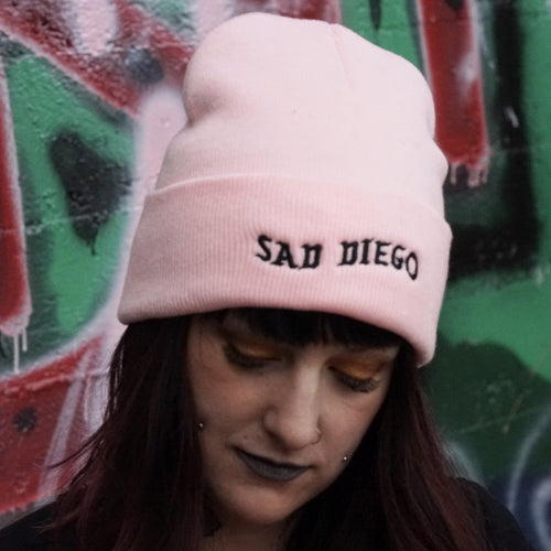 Pink Sad Diego Beanie