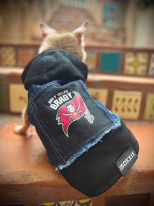 Bark if you love BRADY! Pet Denim Hoodie