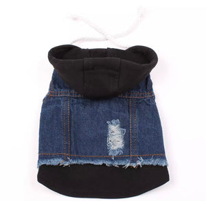 Bark 182 Pet Denim Hoodie