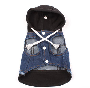 Bark 182 Pet Denim Hoodie