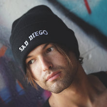 Load image into Gallery viewer, Black Sad Diego Beanie