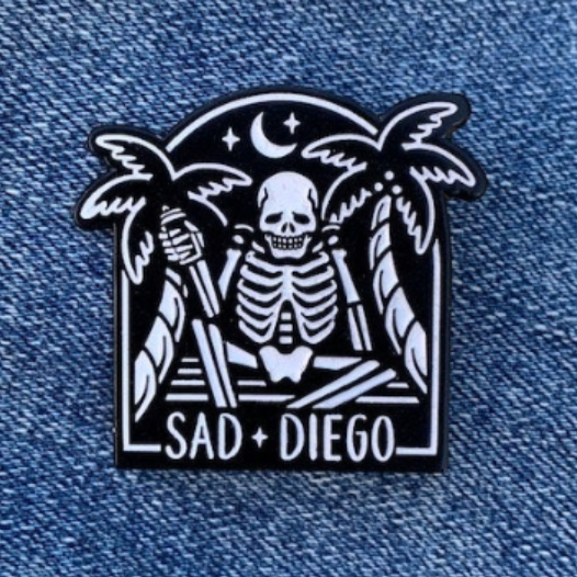 Sad Diego Pin