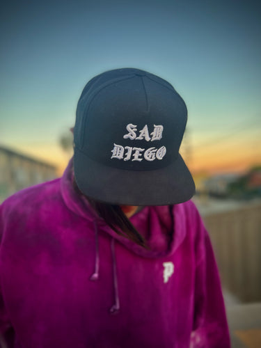 Sad Diego Puff Embroidery Flatbill SnapBack