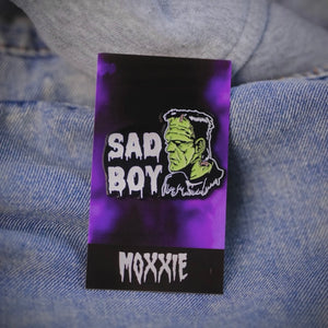 Sad Boy Frankenstein Pin