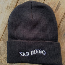 Load image into Gallery viewer, Black Sad Diego Beanie