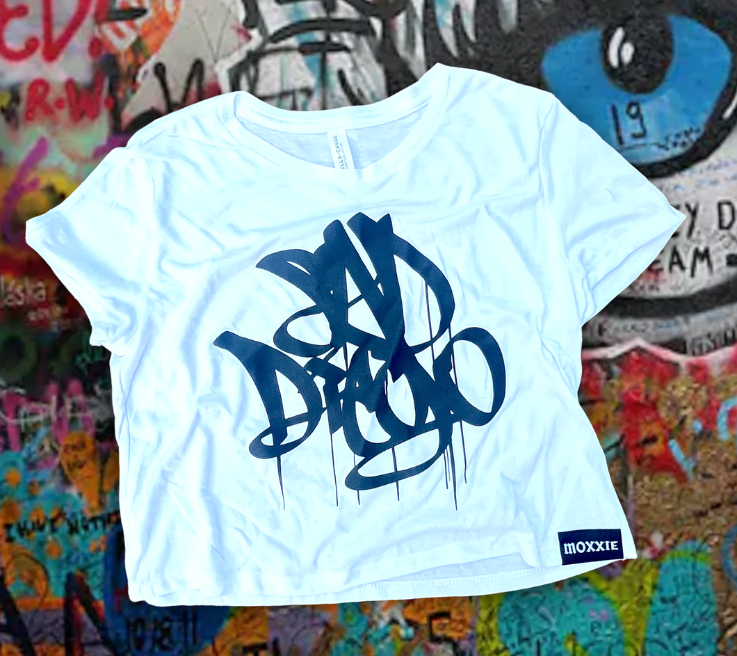 Sad Diego Graffiti Crop Top